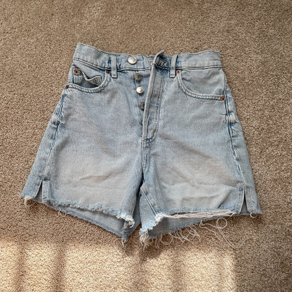 Garage High Waisted Jean Shorts